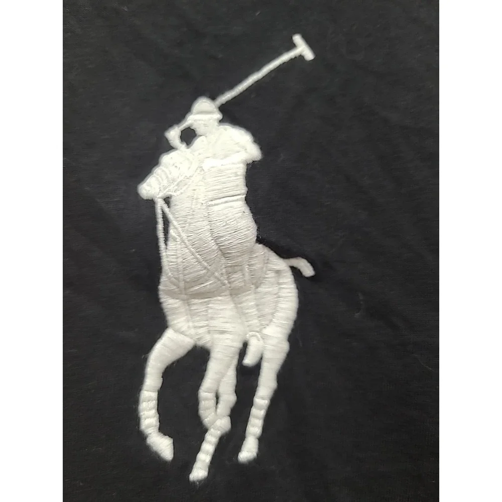 Polo Ralph Lauren Embroidered Big Pony Number 3 T Shirt With‎ Issues please read
